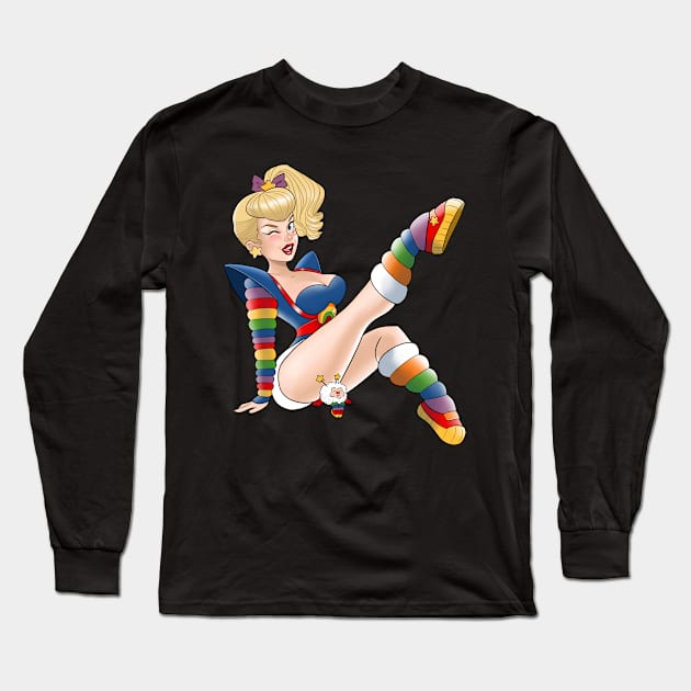 Rainbow Doll Long Sleeve T-Shirt by Becca Whitaker